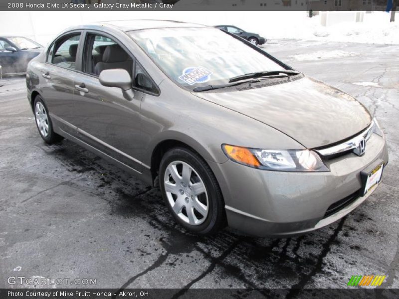 Galaxy Gray Metallic / Gray 2008 Honda Civic LX Sedan