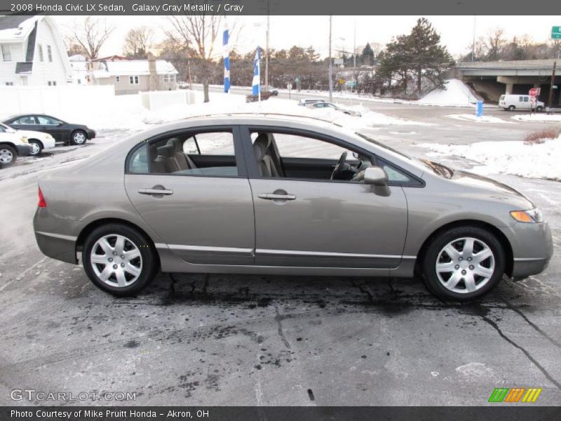 Galaxy Gray Metallic / Gray 2008 Honda Civic LX Sedan