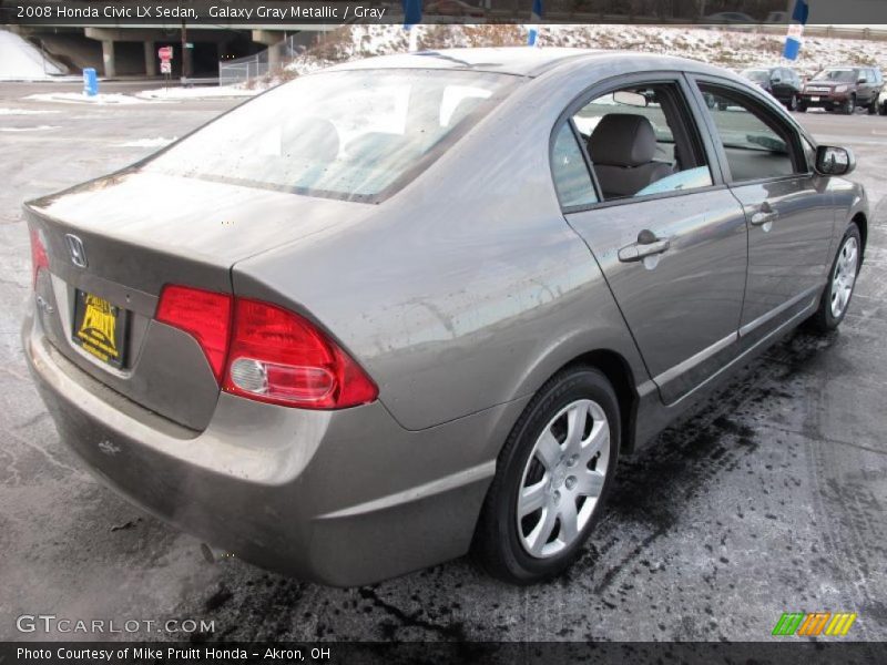 Galaxy Gray Metallic / Gray 2008 Honda Civic LX Sedan