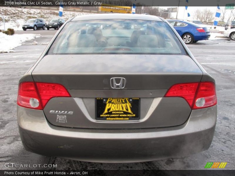 Galaxy Gray Metallic / Gray 2008 Honda Civic LX Sedan