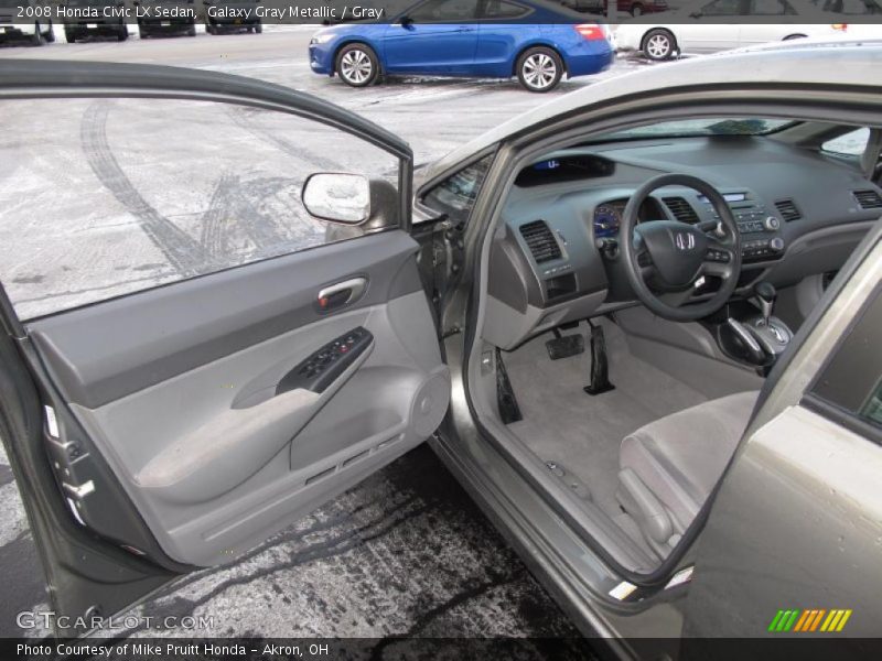 Galaxy Gray Metallic / Gray 2008 Honda Civic LX Sedan