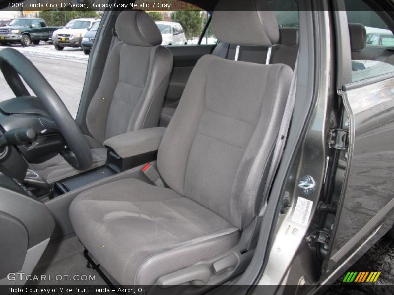 Galaxy Gray Metallic / Gray 2008 Honda Civic LX Sedan