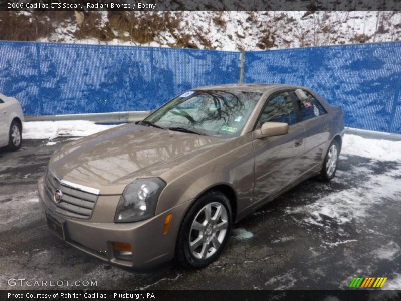 Radiant Bronze / Ebony 2006 Cadillac CTS Sedan