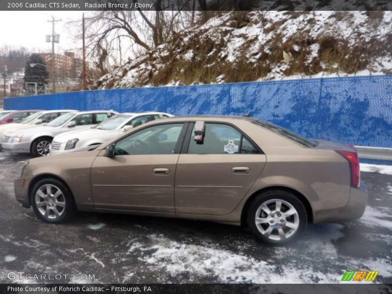 Radiant Bronze / Ebony 2006 Cadillac CTS Sedan
