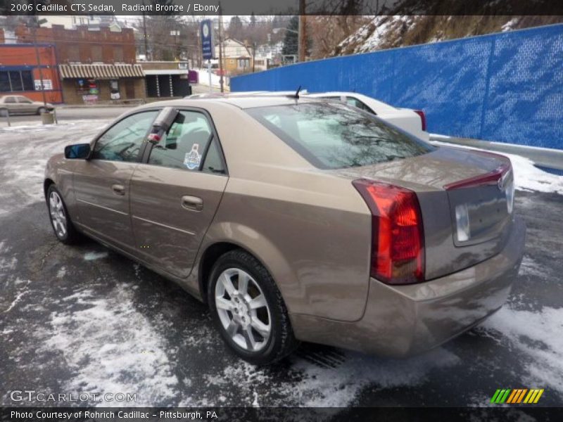 Radiant Bronze / Ebony 2006 Cadillac CTS Sedan