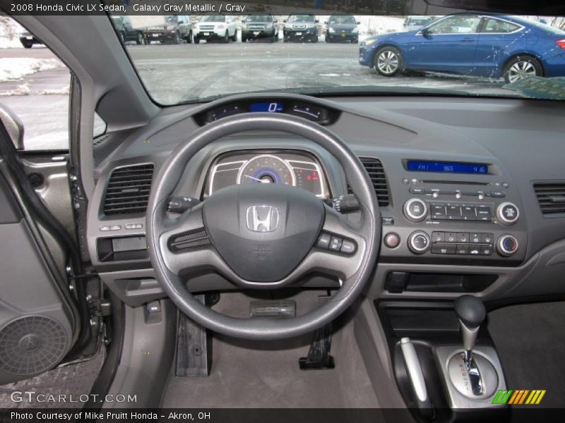 Galaxy Gray Metallic / Gray 2008 Honda Civic LX Sedan