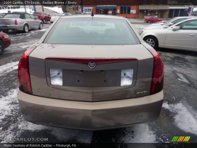 Radiant Bronze / Ebony 2006 Cadillac CTS Sedan