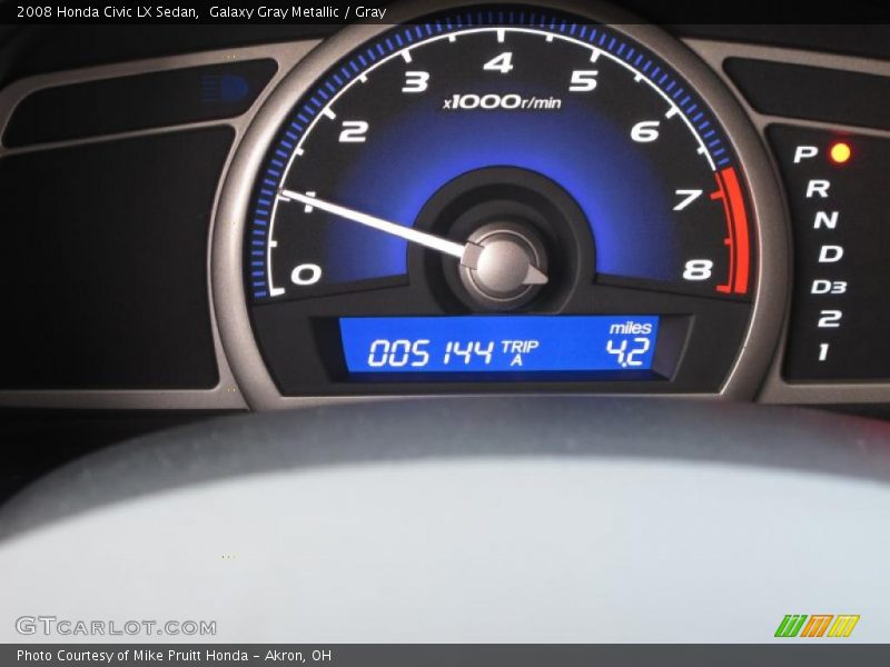 Galaxy Gray Metallic / Gray 2008 Honda Civic LX Sedan