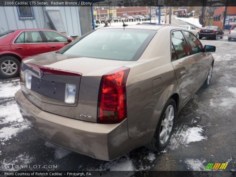 Radiant Bronze / Ebony 2006 Cadillac CTS Sedan
