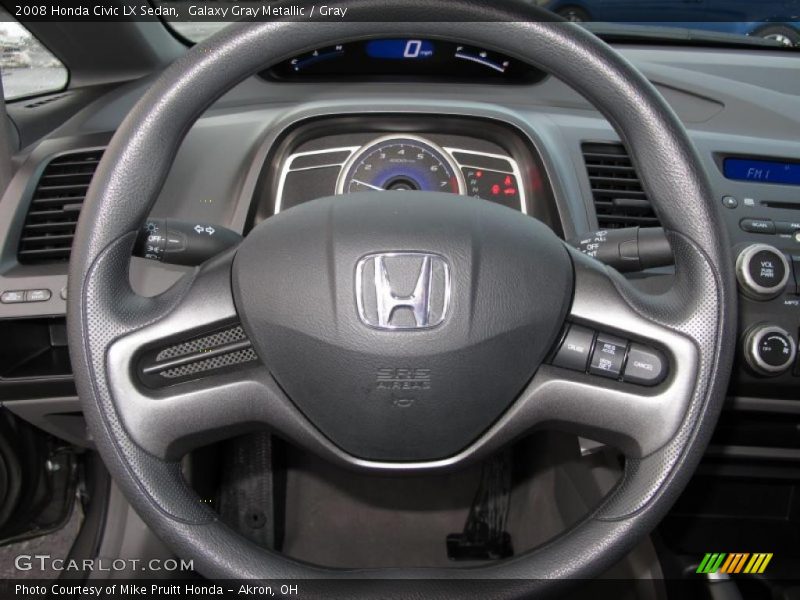 Galaxy Gray Metallic / Gray 2008 Honda Civic LX Sedan