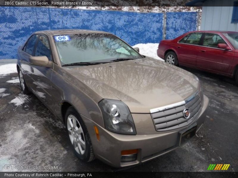 Radiant Bronze / Ebony 2006 Cadillac CTS Sedan