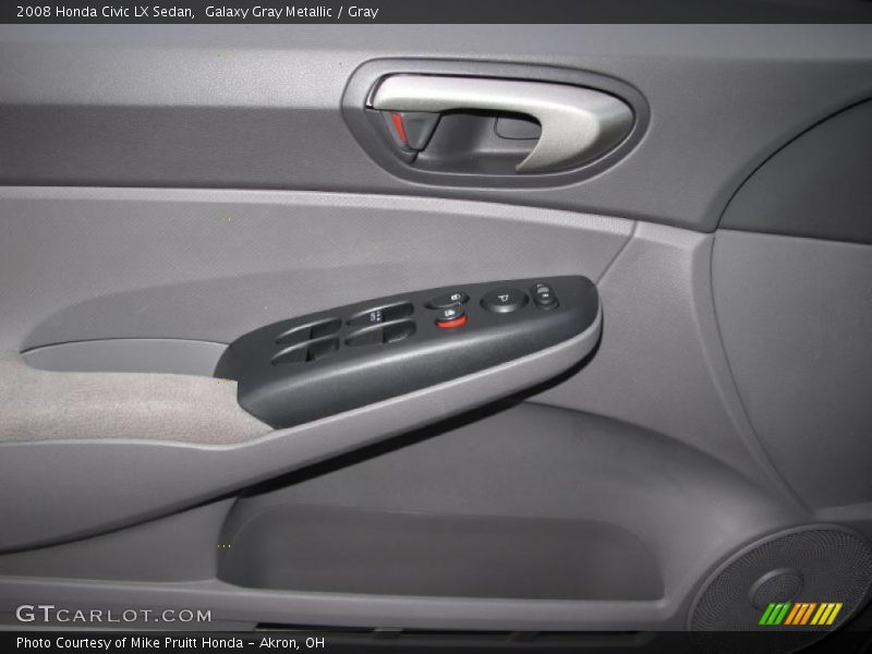Galaxy Gray Metallic / Gray 2008 Honda Civic LX Sedan