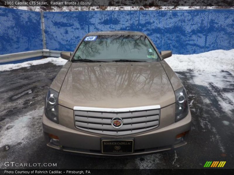 Radiant Bronze / Ebony 2006 Cadillac CTS Sedan