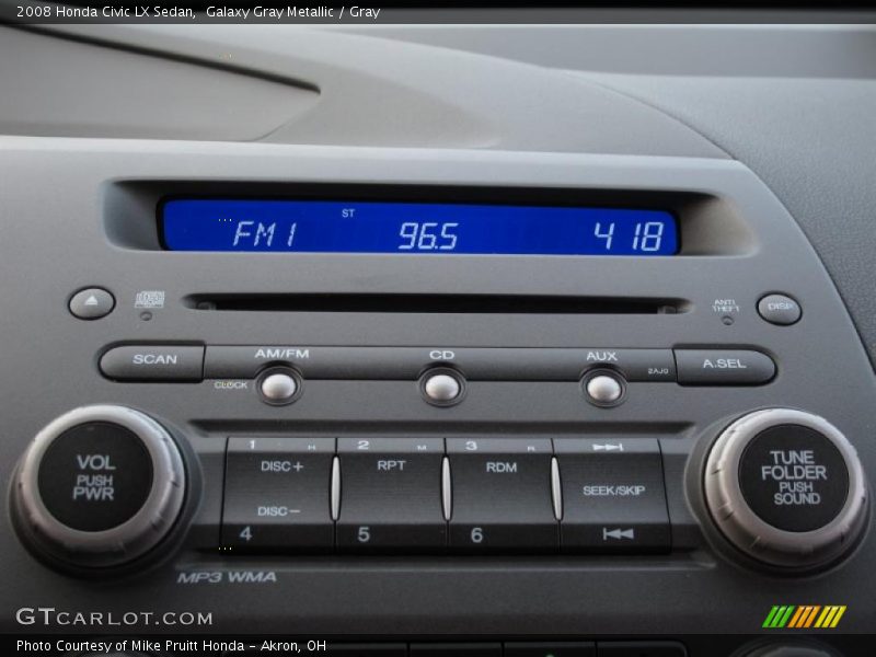 Galaxy Gray Metallic / Gray 2008 Honda Civic LX Sedan