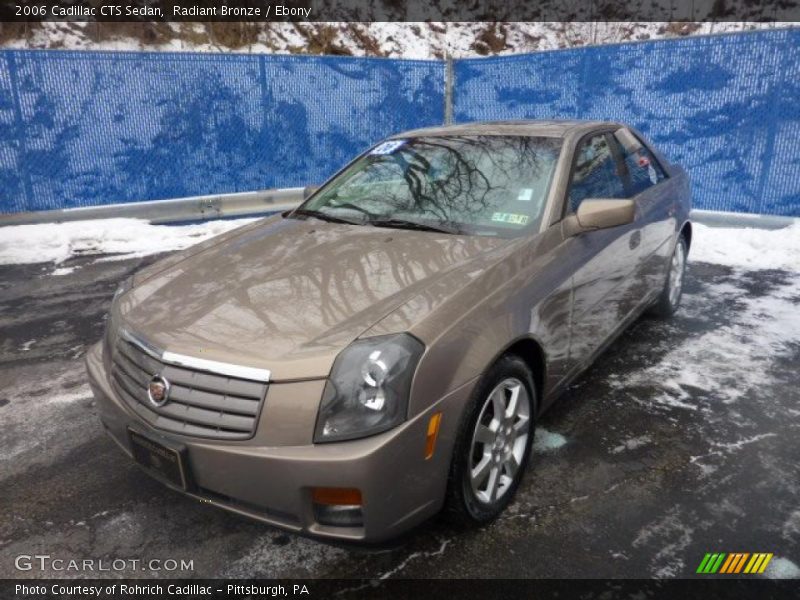 Radiant Bronze / Ebony 2006 Cadillac CTS Sedan
