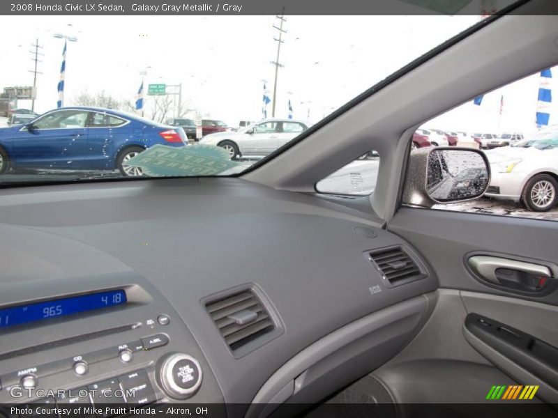 Galaxy Gray Metallic / Gray 2008 Honda Civic LX Sedan