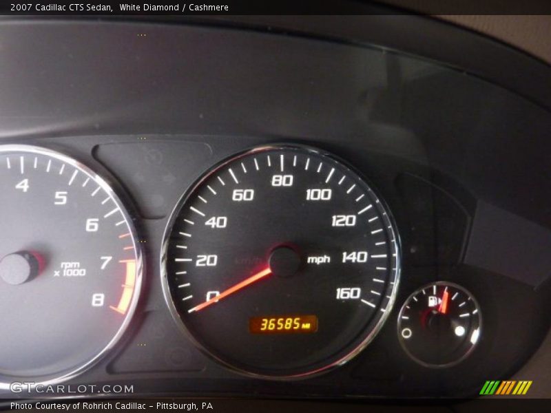 White Diamond / Cashmere 2007 Cadillac CTS Sedan