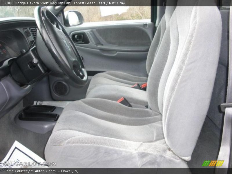  2000 Dakota Sport Regular Cab Mist Gray Interior