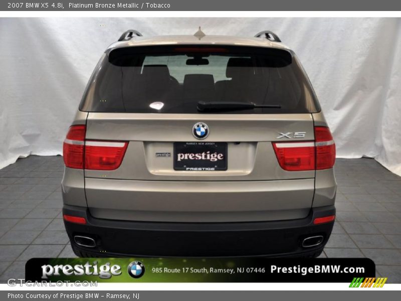 Platinum Bronze Metallic / Tobacco 2007 BMW X5 4.8i