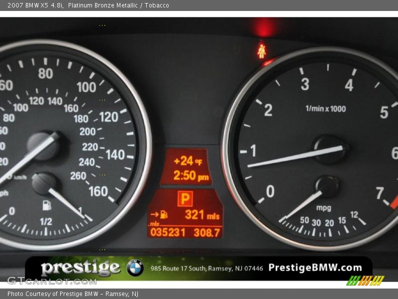 Platinum Bronze Metallic / Tobacco 2007 BMW X5 4.8i