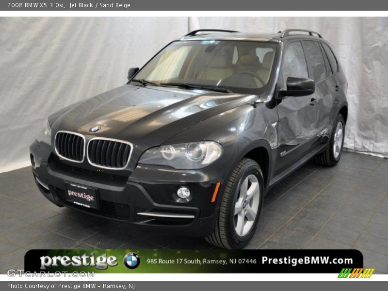Jet Black / Sand Beige 2008 BMW X5 3.0si