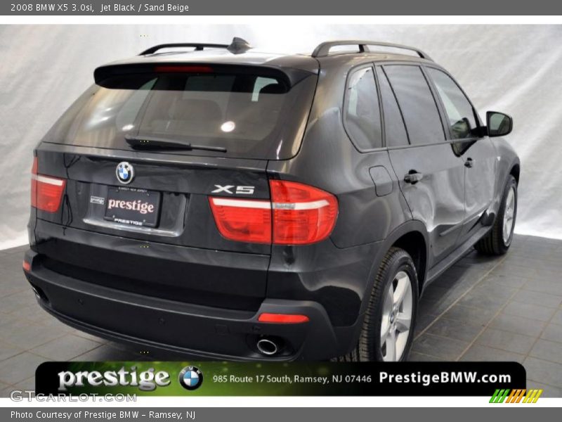 Jet Black / Sand Beige 2008 BMW X5 3.0si