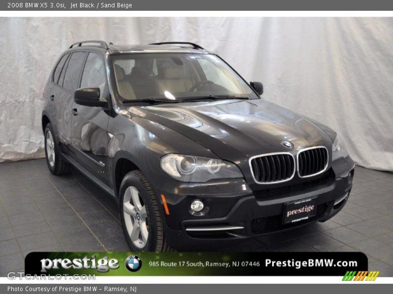 Jet Black / Sand Beige 2008 BMW X5 3.0si