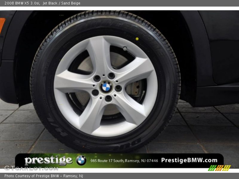 Jet Black / Sand Beige 2008 BMW X5 3.0si
