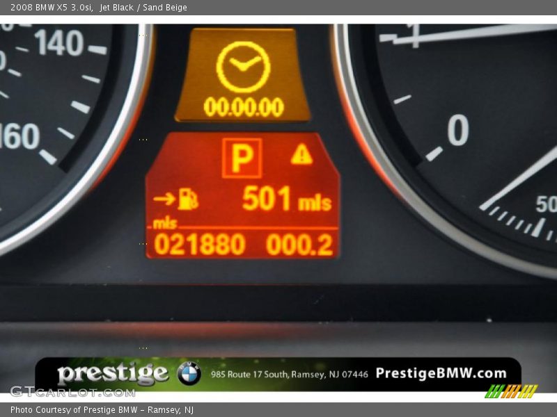 Jet Black / Sand Beige 2008 BMW X5 3.0si