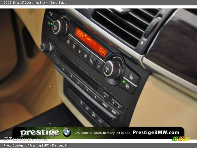 Jet Black / Sand Beige 2008 BMW X5 3.0si