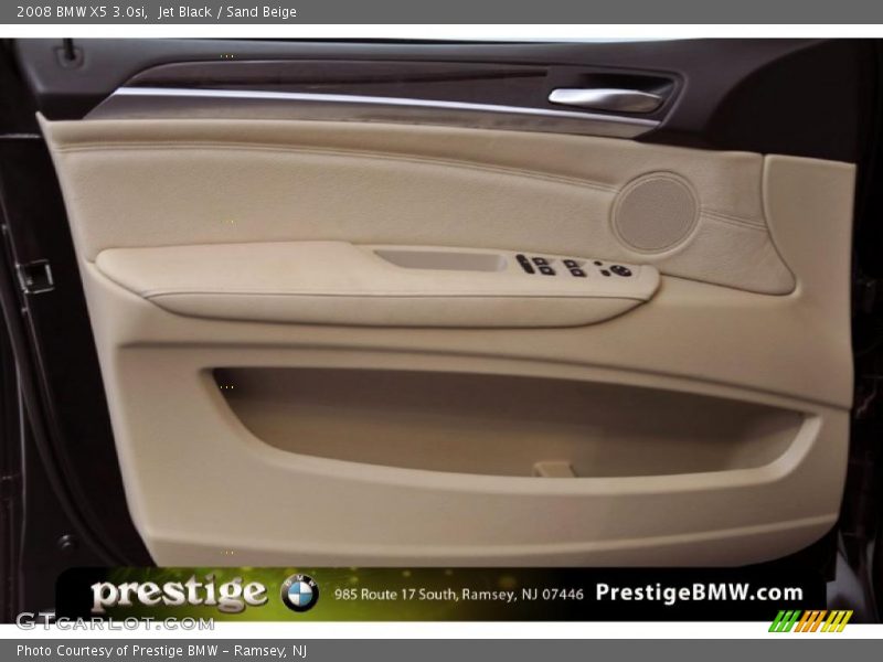 Jet Black / Sand Beige 2008 BMW X5 3.0si