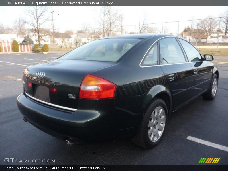 Goodwood Green Pearl / Beige 2002 Audi A6 3.0 quattro Sedan
