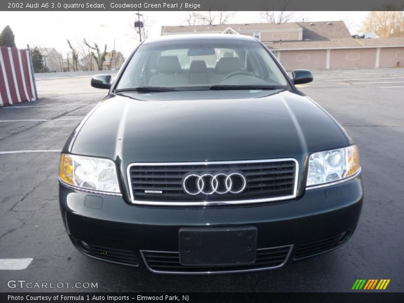 Goodwood Green Pearl / Beige 2002 Audi A6 3.0 quattro Sedan
