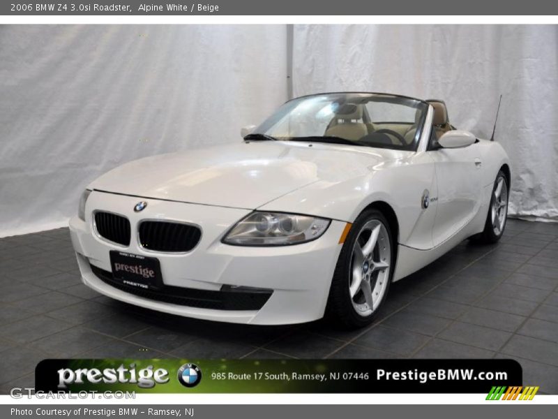 Alpine White / Beige 2006 BMW Z4 3.0si Roadster