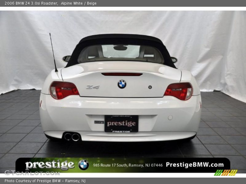 Alpine White / Beige 2006 BMW Z4 3.0si Roadster