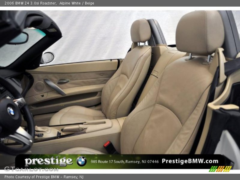 Alpine White / Beige 2006 BMW Z4 3.0si Roadster