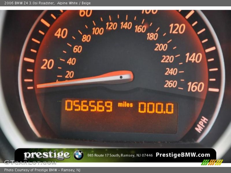 Alpine White / Beige 2006 BMW Z4 3.0si Roadster
