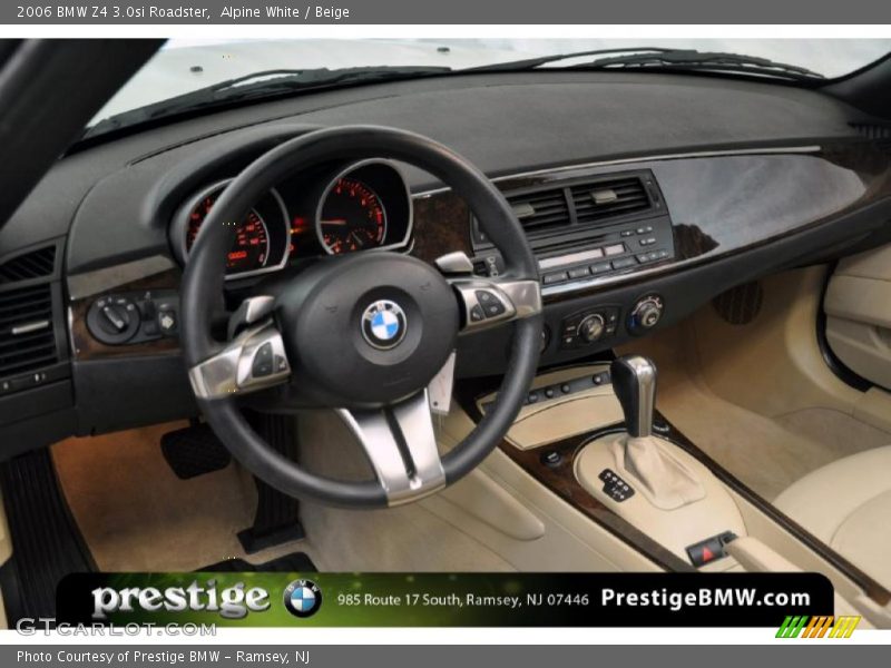 Alpine White / Beige 2006 BMW Z4 3.0si Roadster