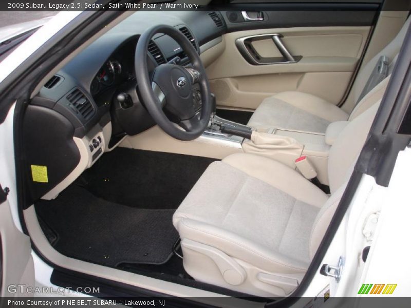  2009 Legacy 2.5i Sedan Warm Ivory Interior