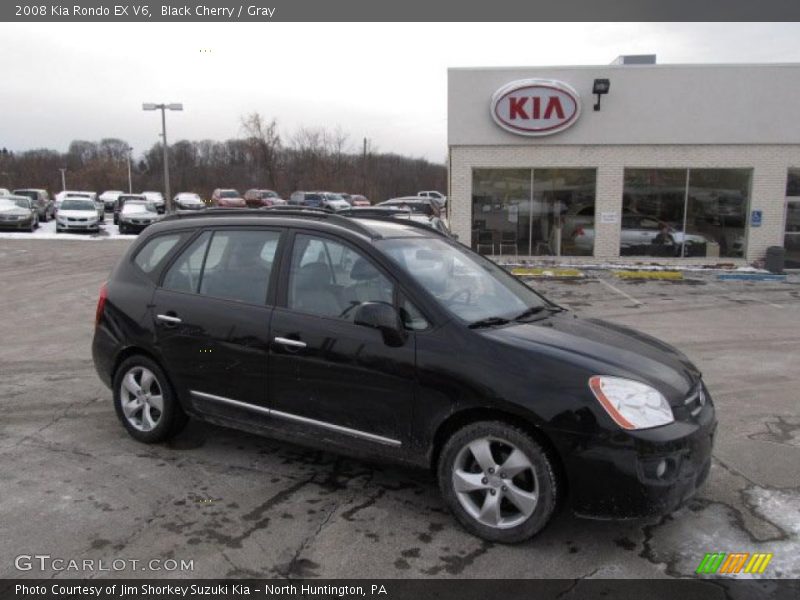 Black Cherry / Gray 2008 Kia Rondo EX V6