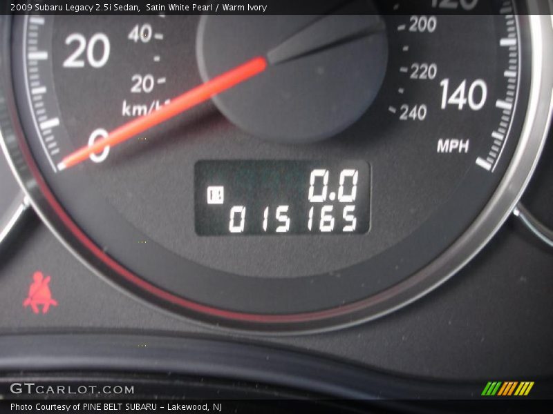 Satin White Pearl / Warm Ivory 2009 Subaru Legacy 2.5i Sedan