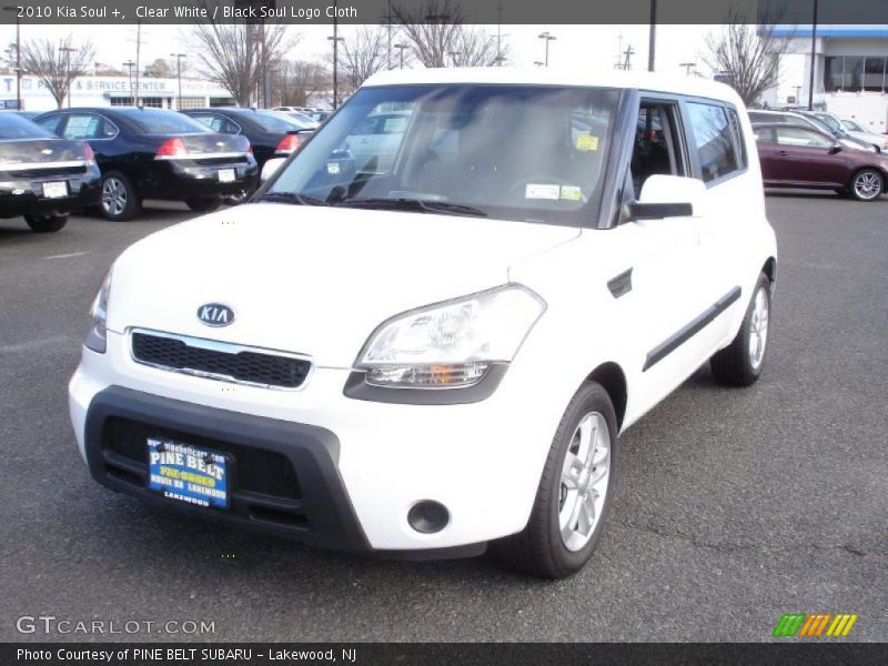 Clear White / Black Soul Logo Cloth 2010 Kia Soul +