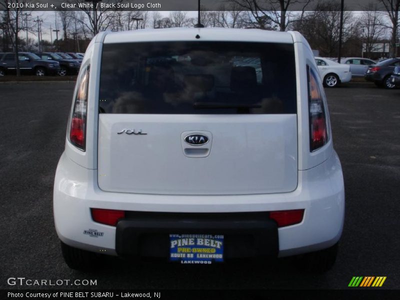 Clear White / Black Soul Logo Cloth 2010 Kia Soul +