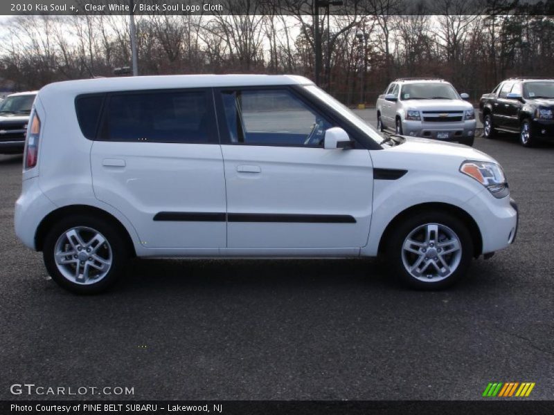 Clear White / Black Soul Logo Cloth 2010 Kia Soul +