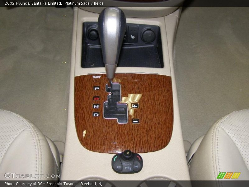  2009 Santa Fe Limited 5 Speed Shiftronic Automatic Shifter