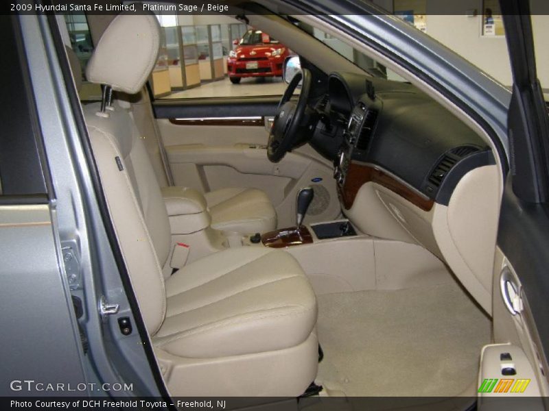 Platinum Sage / Beige 2009 Hyundai Santa Fe Limited
