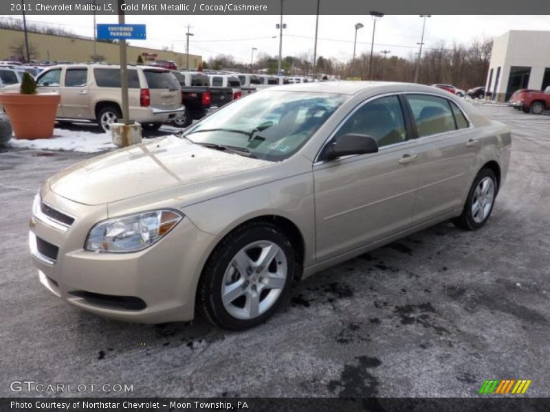 Gold Mist Metallic / Cocoa/Cashmere 2011 Chevrolet Malibu LS