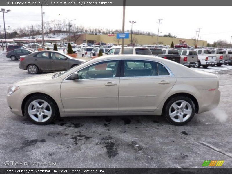 Gold Mist Metallic / Cocoa/Cashmere 2011 Chevrolet Malibu LS