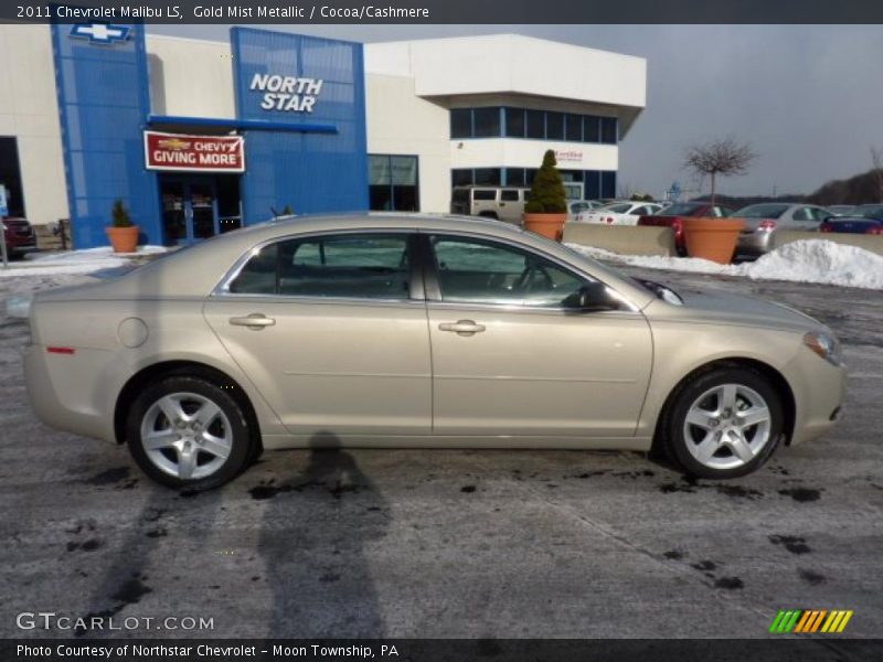 Gold Mist Metallic / Cocoa/Cashmere 2011 Chevrolet Malibu LS