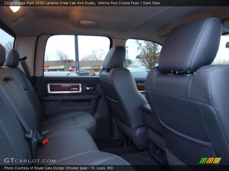 Inferno Red Crystal Pearl / Dark Slate 2010 Dodge Ram 3500 Laramie Crew Cab 4x4 Dually
